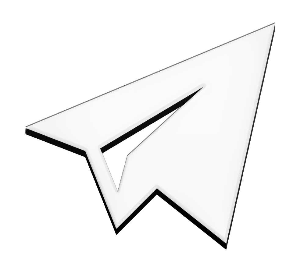 Blue and white paper plane icon representing Telegram messaging platform, shown inside a glowing cyan circle next to X logo, set against a dark background in the website navigation bar